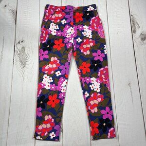 Trina Turk Moss Greenhouse Floral Ladybug Ankle Pants Stretch Trouser Size 6?